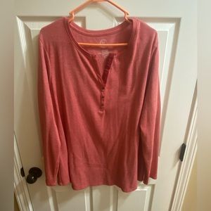 Maurice’s long sleeve shirt. Size 3. Coral color.
